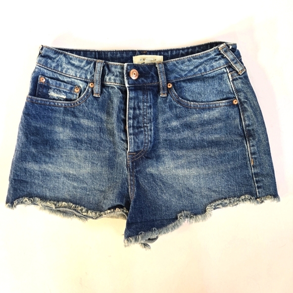 Cleo + Wolf Pants - Cleo + Wolf blue cutoff distressed denim shorts sz 28